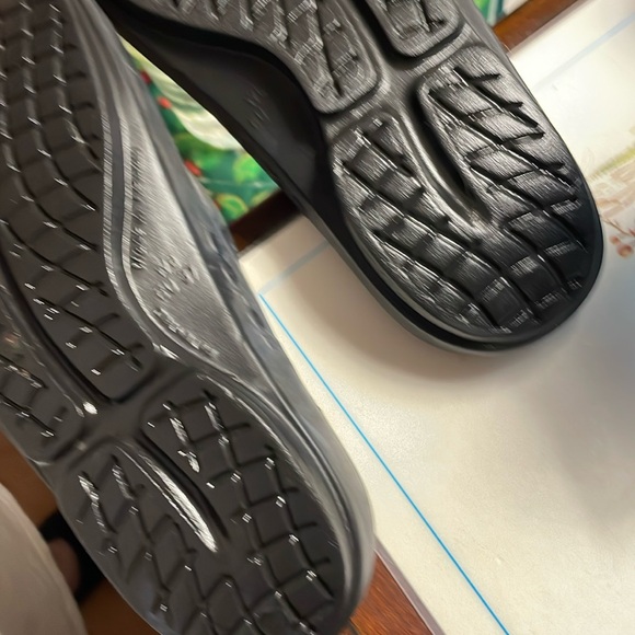 OOFO’S   flip flop size 6W woman’s silver slate grey - Picture 4 of 12